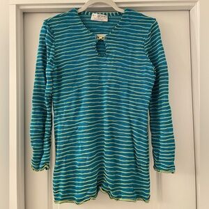St. John’s Collection Blue Striped Top